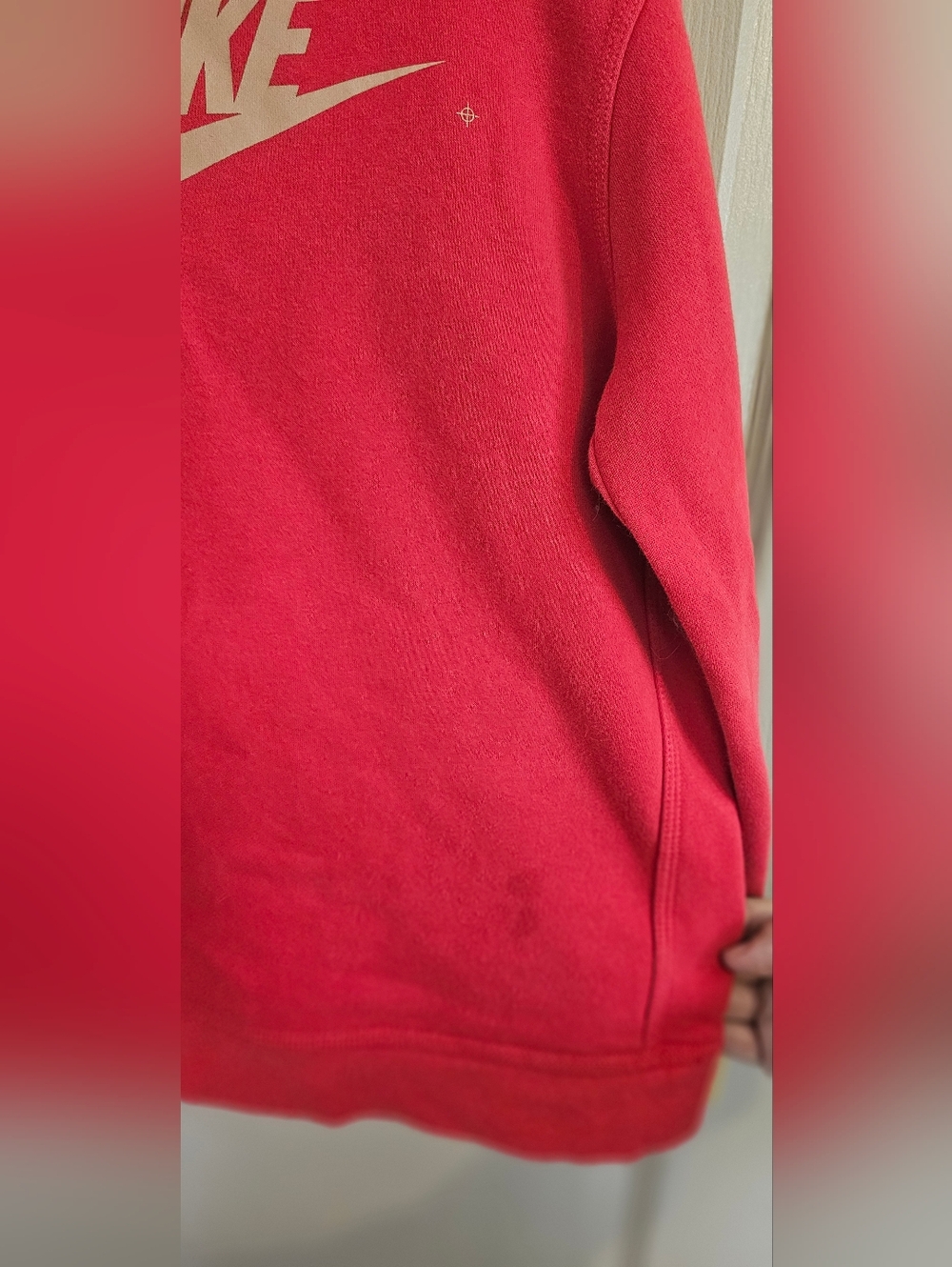 Nike Pullover Hoodie Sweatshirt Training Animal Print Red & Yellow Size Med - Picture 5 of 7